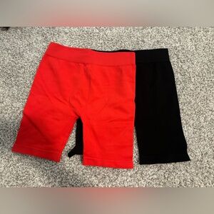 NikiBiki ribbed biker shorts